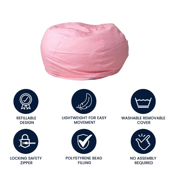 English Elm Oversized Refillable Bean Bag Chair for All Ages