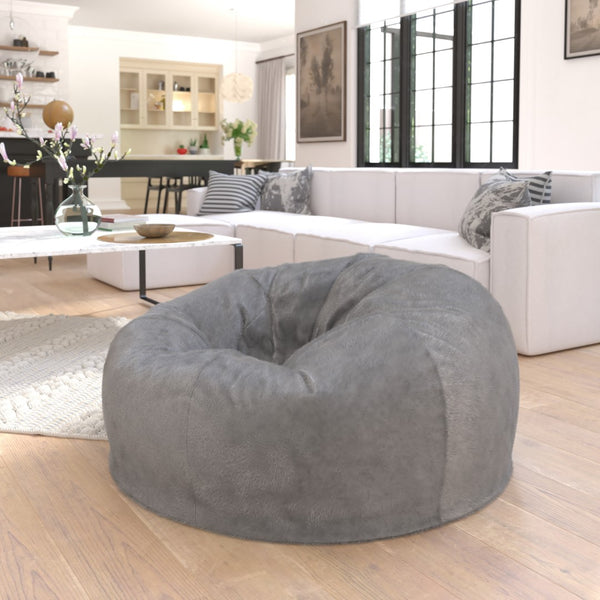 English Elm Oversized Refillable Bean Bag Chair for All Ages