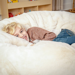 English Elm Oversized Refillable Bean Bag Chair for All Ages