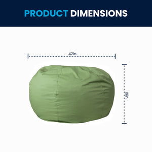 English Elm Oversized Solid Refillable Bean Bag Chair for All Ages