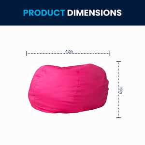 English Elm Oversized Solid Refillable Bean Bag Chair for All Ages