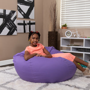 English Elm Oversized Solid Refillable Bean Bag Chair for All Ages