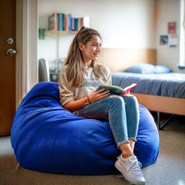 English Elm Oversized Solid Refillable Bean Bag Chair for All Ages