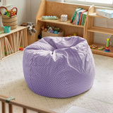 English Elm Small Refillable Bean Bag Chair for Kids and Teens