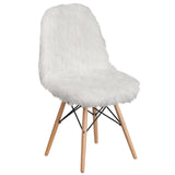 English Elm Commercial Grade Shaggy Dog Accent Chair