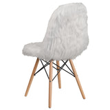 English Elm Commercial Grade Shaggy Dog Accent Chair