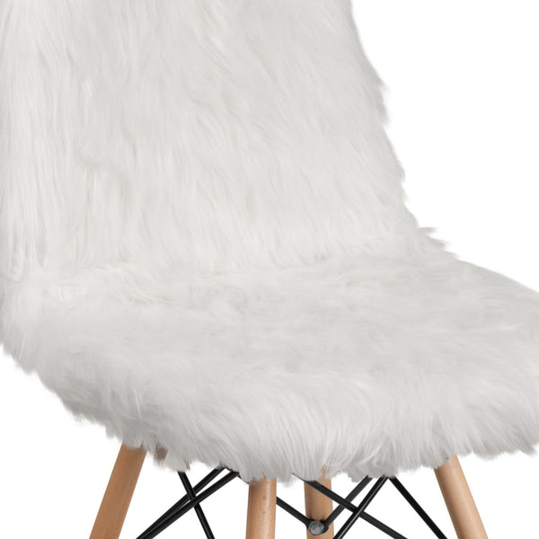 English Elm Commercial Grade Shaggy Dog Accent Chair