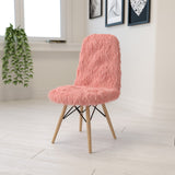 English Elm Commercial Grade Shaggy Dog Accent Chair