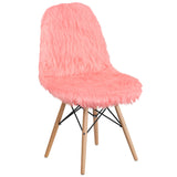 English Elm Commercial Grade Shaggy Dog Accent Chair