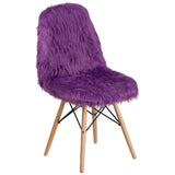 English Elm Commercial Grade Shaggy Dog Accent Chair