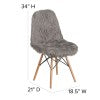 English Elm Commercial Grade Shaggy Dog Accent Chair