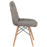 English Elm Commercial Grade Shaggy Dog Accent Chair