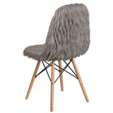 English Elm Commercial Grade Shaggy Dog Accent Chair