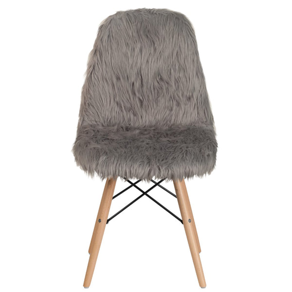 English Elm Commercial Grade Shaggy Dog Accent Chair