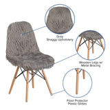 English Elm Commercial Grade Shaggy Dog Accent Chair