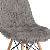 English Elm Commercial Grade Shaggy Dog Accent Chair