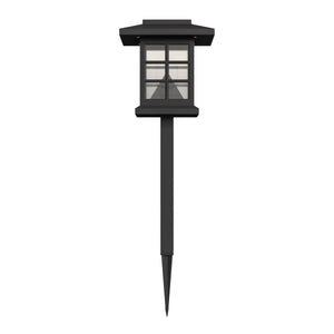 English Elm 8 Pack Lantern Style LED Solar Lights Weather Resistant Outdoor Solar Powered Lights for Pathway, Garden, & Yard