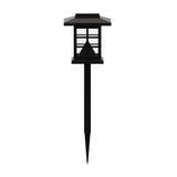 English Elm 8 Pack Lantern Style LED Solar Lights Weather Resistant Outdoor Solar Powered Lights for Pathway, Garden, & Yard