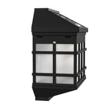 English Elm 6 Pack Wall Mount LED Solar Lights - Weather Resistant Decorative Solar Powered Lights - Deck and Fencing Solar Lights