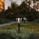 English Elm 8 Pack Tulip Design LED Solar Lights Weather Resistant Outdoor Solar Powered Lights for Pathway, Garden, & Yard