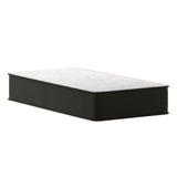 English Elm 12 Inch Hybrid Mattress, Twin Size High Density Foam and Pocket Spring Mattress in a Box, CertiPur-US Certified Foam, /Black