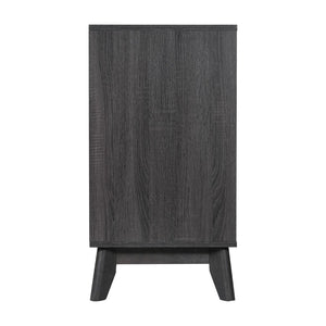 English Elm Mid-Century Modern 60 Inch 4 Door Storage Buffet Sideboard, 4 Soft Close Doors, Adjustable Shelves, TV Stand for up to 64" TV's,