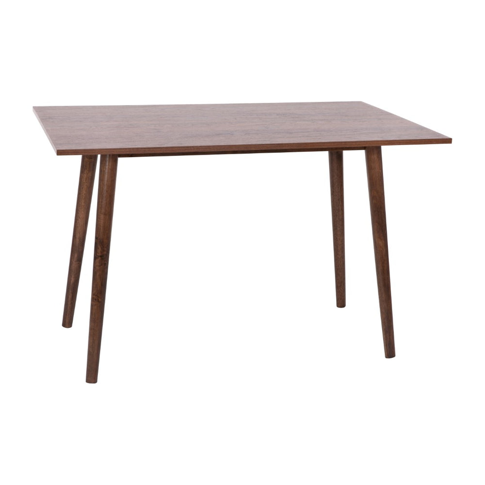 English Elm 47 Inch Mid-Century Modern Wood Dining Table, Wood Kitchen Table,