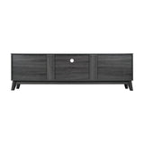 English Elm Mid-Century Modern TV Stand in for 65+ Inch TV's - 70 Inch Media Center with Adjustable Center Shelf and Dual Soft Close Doors