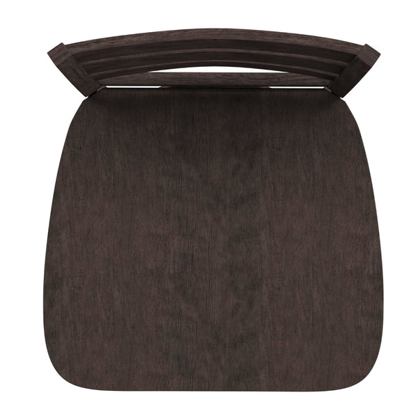 English Elm Commercial Grade Commercial Grade Wooden Classic Ladderback Swivel Counter Height Barstool with Solid Wood Seat,