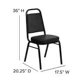 English Elm Commercial Grade Series Trapezoidal Back Stacking Banquet Chair in Vinyl - Frame