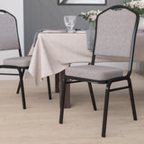 Commercial Grade Black Fabric Stacking Banquet Chair