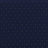 English Elm Commercial Grade Series 21''W Church Chair in Navy Dot Patterned Fabric with Book Rack - Gold Vein Frame