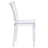 English Elm Commercial Grade Series Transparent Stacking Side Chair