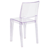 English Elm Commercial Grade Series Transparent Stacking Side Chair