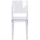 English Elm Commercial Grade Series Transparent Stacking Side Chair