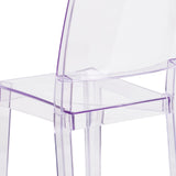 English Elm Commercial Grade Series Transparent Stacking Side Chair