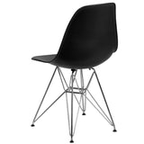 English Elm Commercial Grade Elon Series Plastic Chair with Chrome Base