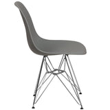 English Elm Commercial Grade Elon Series Plastic Chair with Chrome Base