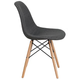 English Elm Commercial Grade Elon Series Fabric Chair with Wooden Legs