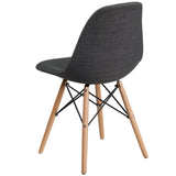 English Elm Commercial Grade Elon Series Fabric Chair with Wooden Legs