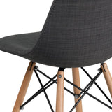 English Elm Commercial Grade Elon Series Fabric Chair with Wooden Legs