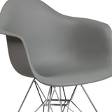 English Elm Commercial Grade Series Plastic Chair with Chrome Base