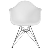 English Elm Commercial Grade Series Plastic Chair with Chrome Base