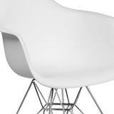 English Elm Commercial Grade Series Plastic Chair with Chrome Base