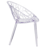 English Elm Commercial Grade Series Transparent Stacking Side Chair