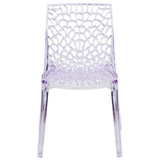 English Elm Commercial Grade Series Transparent Stacking Side Chair