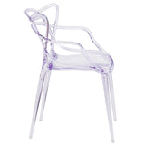 English Elm Commercial Grade Series Transparent Stacking Side Chair