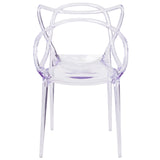 English Elm Commercial Grade Series Transparent Stacking Side Chair