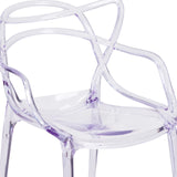 English Elm Commercial Grade Series Transparent Stacking Side Chair