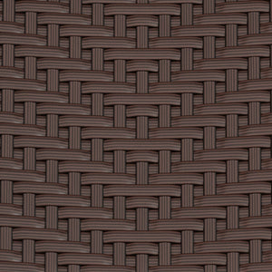 English Elm Commercial Grade Three Piece Commercial Grade Foldable French Bistro Set, Indoor/Outdoor PE Rattan Back, Seat and Table Top, with Black Steel Frames